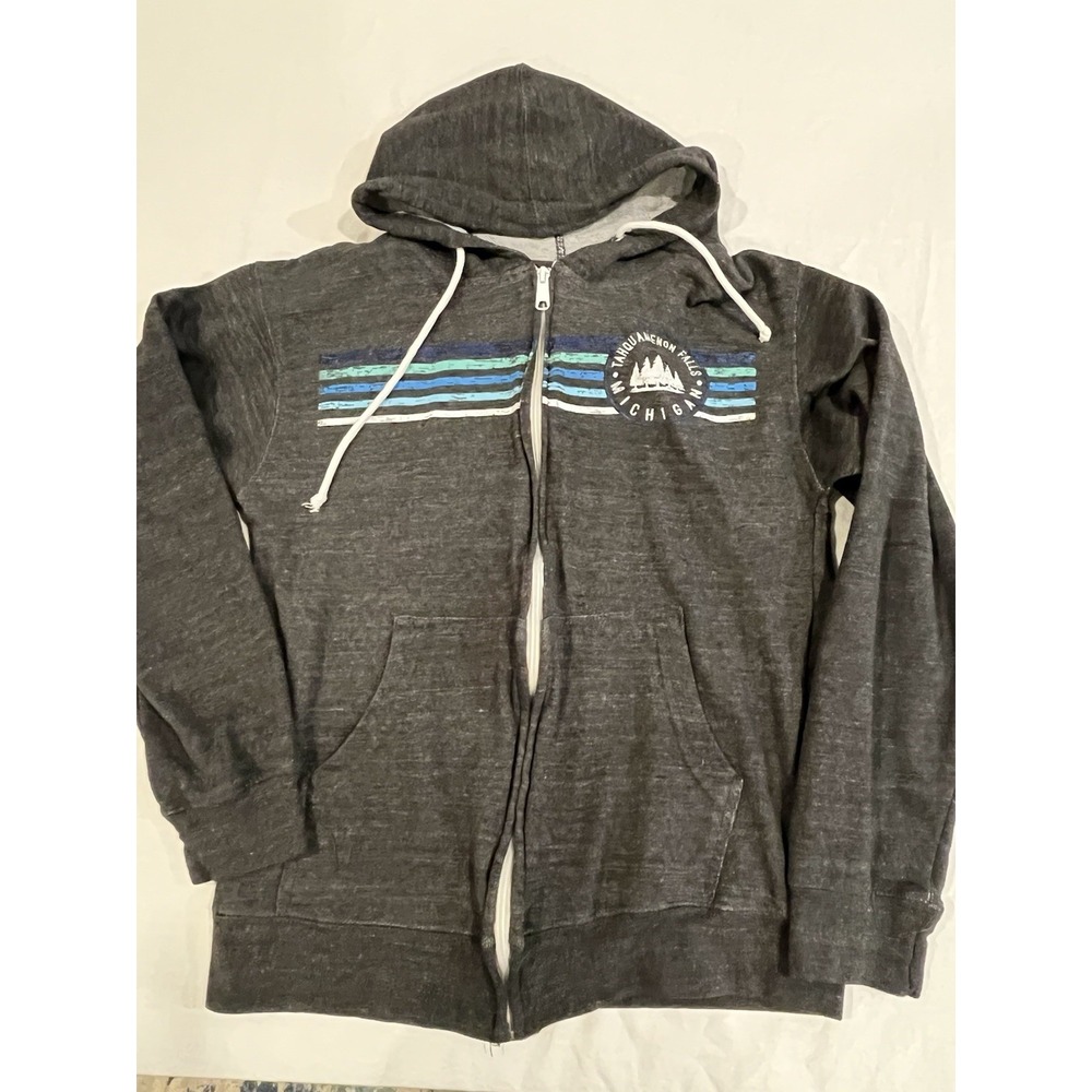 Michigan Hoodie Sweatshirt Tahquamenon Falls Full Zip Size Small
